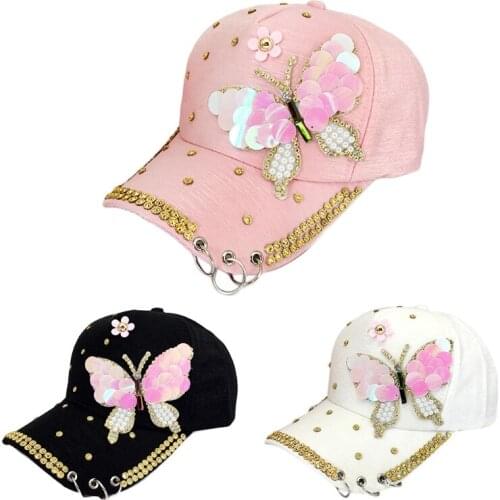 D0LF Baseball with Curved Brim Sun Protection Hiking Unnoticed Outing Ponytail in Korean Style for Chic Outfitting