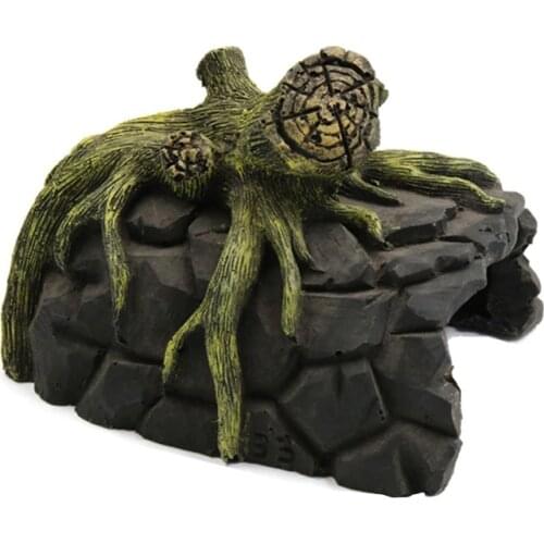 Reptile Breeding Box Shelter Humidify Hide Cave Habitat Decor Terrarium Hideout