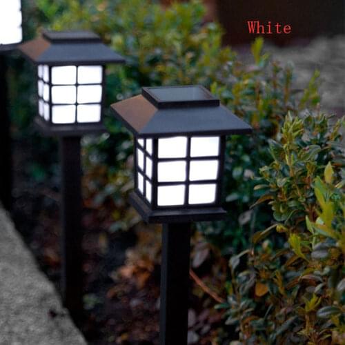 2 pcs Solar Lantern Lawn Lamps Outdoor Garden Solar Spotlight Pathway Landscape Retro Solar Underground Light