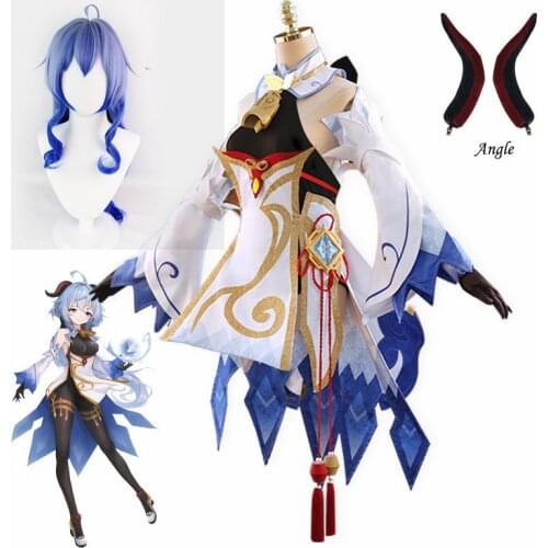 Hot Game Genshin Impact Ganyu Cosplay Costume Carnival Halloween Sexy Dress Women Performance Outfit Props Genshin Impact Suit