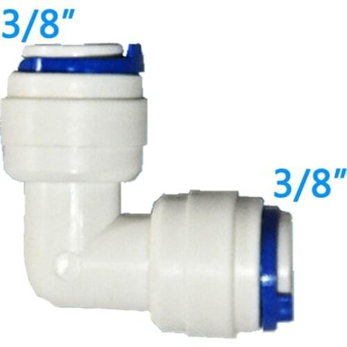 3/8" elbow connection 3/8" OD Hose Quick Connection L-Type fast joint fitting Plastic joints Elbow Union Connector free shipping