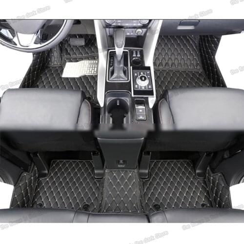 Lsrtw2017 leather car floor mats for mitsubishi Eclipse Cross 2017 2018 2019 2020 interior accessories styling stickers covers