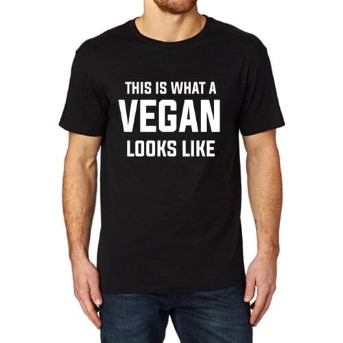 Lyprerazy Mens This Is What A Vegan Looks Like Funny Printed T-Shirt