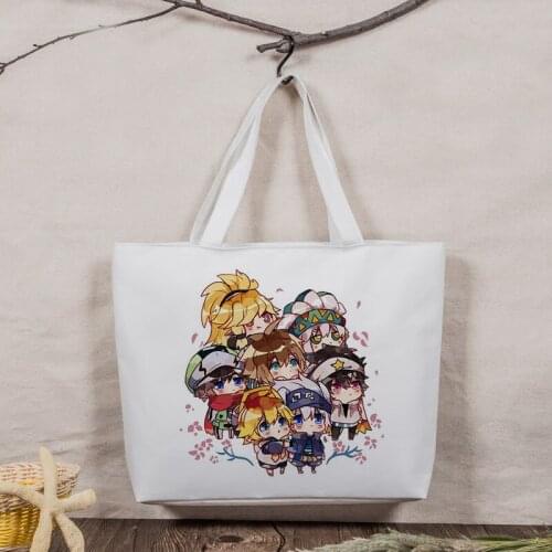 Aotu World Womens Handbags Top-Handle Bags King Grey Phantom S Kalie Godrose Canvas shopping shoulder bag Tote