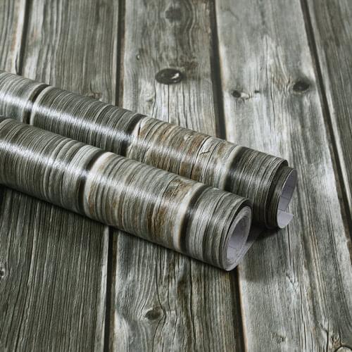 Solid Color Wall Sticker Self-adhesive Wallpaper PVC Cabinet Desktop Papel Wood Fiber Furniture DIY Decorative Film Home decor