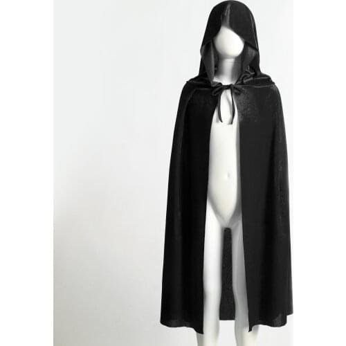 TiaoBug Autumn Gothic Kids Women Men Carnival Halloween Hooded Cloaks Capes Robe Vampire Cosplay Costumes Party Coat