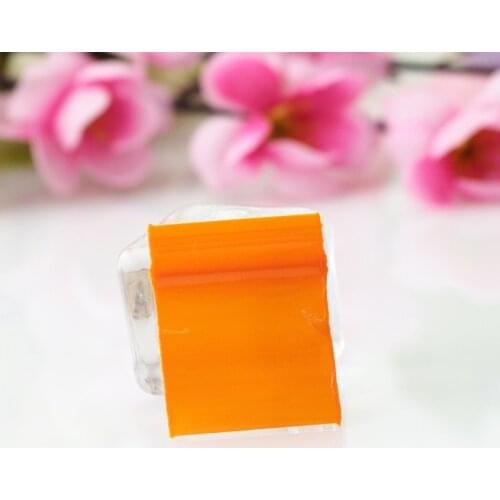 Plastic Packing Bags !100pcs/lot (2.5cm*3cm) Orange Resealable Plastic Bag PE Zip Lock Pouches thickness:0.2mm