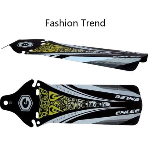 1 Pc PP Resin Bicycle Mudguard Front Rear Mudguard With 6 Fixing Strap Bike Accessories