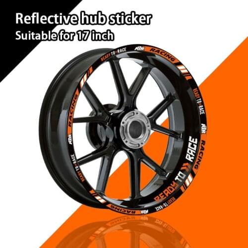 Reflective Motorcycle Accessories Wheel Sticker Inside of Hub Decals Rim Stripe Tape For KTM R2R duke 250 690 790 890 RC390 RC8