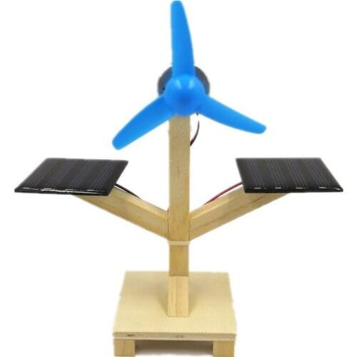 Solar Fan Technology Small Production Small Invention Environmental Science Experiment Toys diy Assemble Material Pack