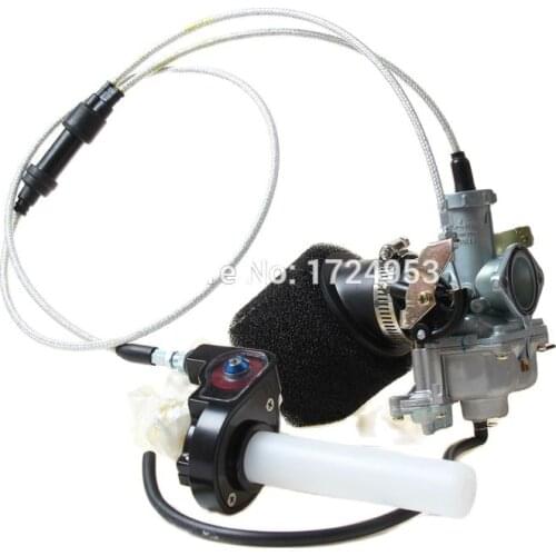 Universal KEIHIN 30mm PZ30 IRBIS TTR250 Tuning Tuned Power Jet Accelerating Pump Carburetor + Visiable Twister + Dual Cable