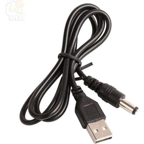 USB to DC 5.5 * 2.1mm Copper Core Power Cord Cable Wire USB to DC5.5 DC Electronic Data Line 1000pcs/lot