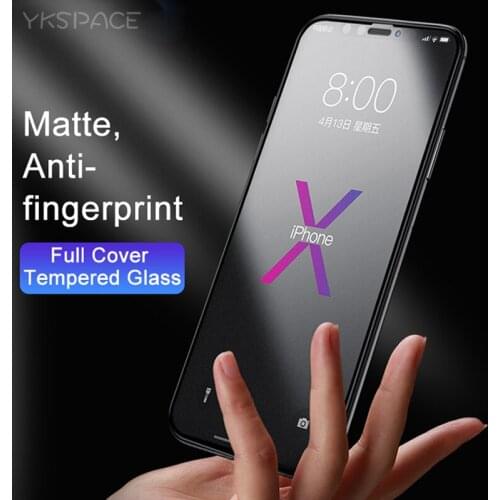 Anti Fingerprint Matte Frosted 9H Tempered Glass For iPhone X XR XS 11 12 Pro Max Mini 6S 7 8 Plus SE 2020 Full Screen Protector