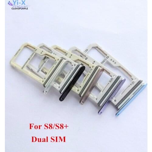 1PCS for Samsung Galaxy S8 G950 S8 plus G955 Dual/Single SIM Card Slot SD Card Tray Holder Adapter