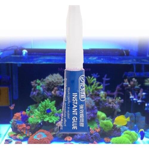 1pc Aquarium Coral Glue Fish Tank Frags Base Aquatic Plants Grass Moss Decoration Instant Rock Glue Strong Adhesive Fixing C42