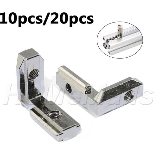 10/20pcs L Type Inner Corner Bracket Zinc Alloy Joint Connector Fastener For Aluminum Extrusion Profile 2020s 3030s 4040s 4545s