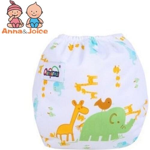 10Pc/Lot Baby Diaper Washable Learning Pants Cotton Training Pant/Diapers