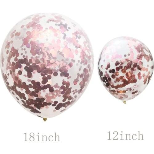 12'' 36'' Gold Foil Confetti Latex Cute Balloons Helium Wedding Birthday Party Decor