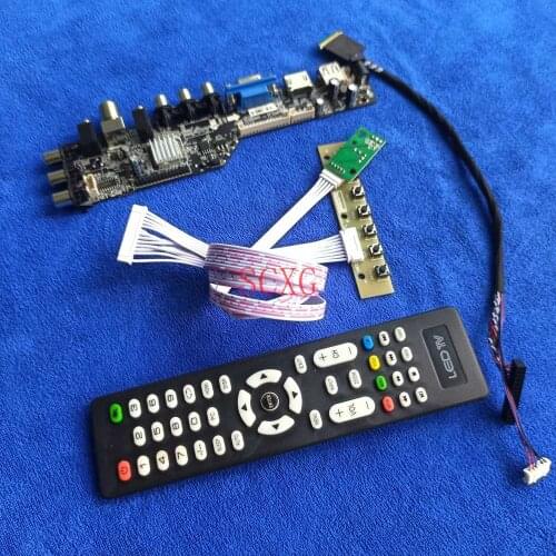 1366*768 Fit B140XW01/B140XW02/B140XW03 LCD/LED HDMI-compatible USB AV VGA DVB Digital signal Monitor drive board Kit 40Pin LVDS