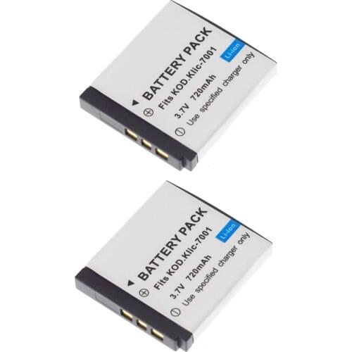 2x KLIC-7001 Battery FOR KODAK V610 M1073 M1063 M893 M863 M753 V570