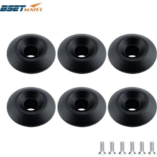 6 PCS Kayak Canoe Plastic Deck Line Guides Outfitting Nylon Round Shape Rope Guides Boat Rowing Boat Dinghy Rigging Accessories