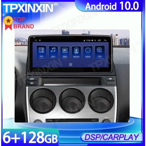 Android 10 6+128G ROM For Mazda 6 2004-2015 Car Radio Player Multimedia GPS Navigation Stereo Headunit Wireless Carplay