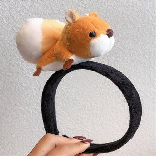 Middle Shape Squirrel 9CM Approx. Squirrel Stuffed Toy , Plush TOY Hair Rope Decoartion