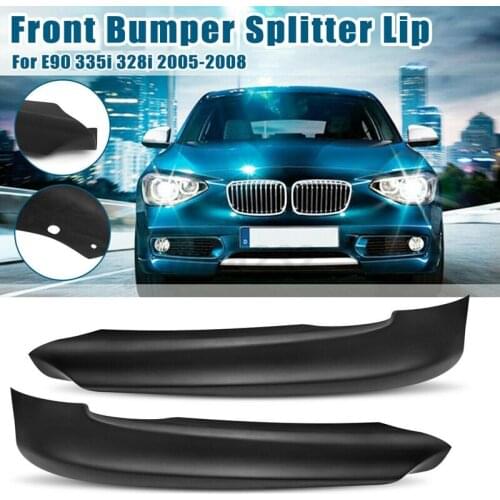 Black Car Front Bumper Lip Splitter Diffuser Protector Guard for BMW E90 325I 335I 2005-2008 Front Bumper Splitters