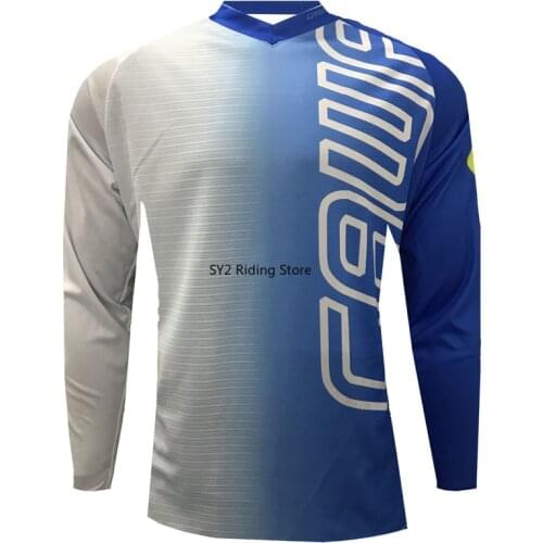 Full Sleeve Motocross Racing Jersey Downhill Bike Bicycle Cycling Clothing Top DH MX GP BMX MTB Jerseys Printing Off Road Shirt