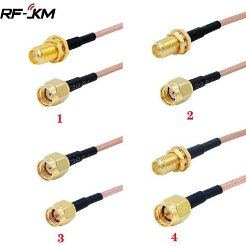 RG316 Cable SMA to SMA Connector RF Coaxial Jumper Pigtail Cable For Radio wifi 4G Antenna
