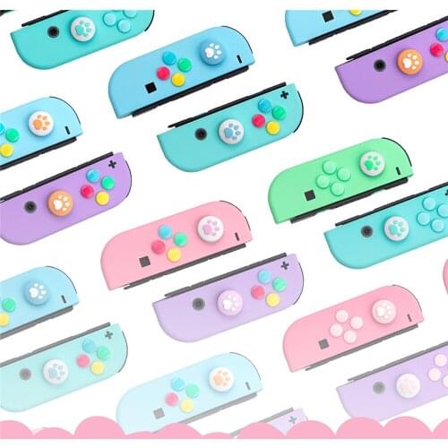 For Nintend Switch NS Joy-con Cats Claw Analog Joystick Caps Joy-con Controller Thumb Button Cover Direction Key Stickers