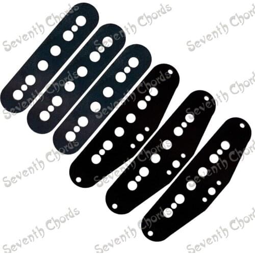 A Set 3 Pcs Black Plastic Single Coil Slug Bobbins For Electric Guitar Replacement parts / 1 Top Bobbin and 1 Bottom as 1 pcs
