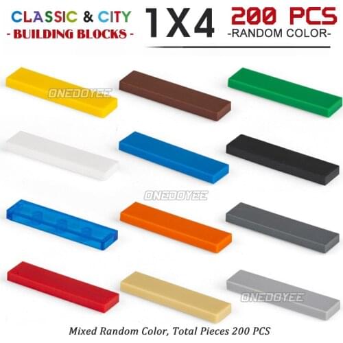 1X4 Classic Building Blocks For Children Toys Colorful Building Blocks City DIY Creative Bricks Bulk Bricks100-500PCS