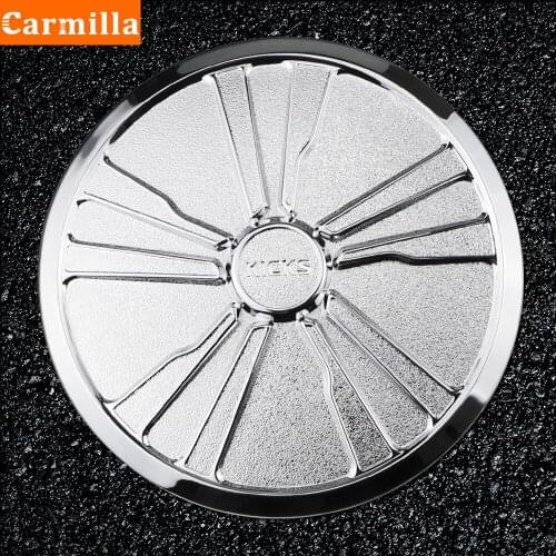 Carmilla ABS Car Fuel Cap for Nissan Kicks 2017 2018 2019 2020 2021 Auto Tank Cover Protection Covers Trim Sticker Accessories