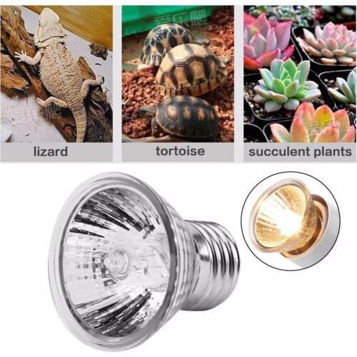 25W/50W 220-240V Reptile Lamp Bulb Turtle Basking Heating Light Aquarium Heat Lamp Accessory for Reptile Lizard Turtles