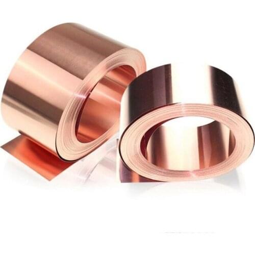 Copper Foil Tape Shielding Sheet 100mm/200mm *1Meter Double sided Conductive Roll For avoid voltage and current
