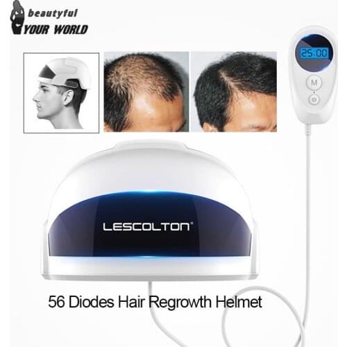 Lescolton Light Therapy Hair Regrowth Helmet Electric Anti-Loss Hair Care Cap Products CE FCC LLLT Therapy Hair Restore Device
