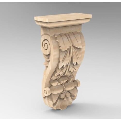 3D STL Model Supports Stands Legs for CNC Router Aspire Artcam Part of Corner or Column Carving Machine Relief _ decor 857