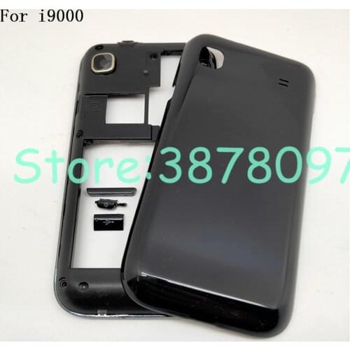 New Full Housing Middle Frame Phone Housing Cover For Samsung Galaxy S i9000 GT-I9000 With Rear Battery Door+Side Button