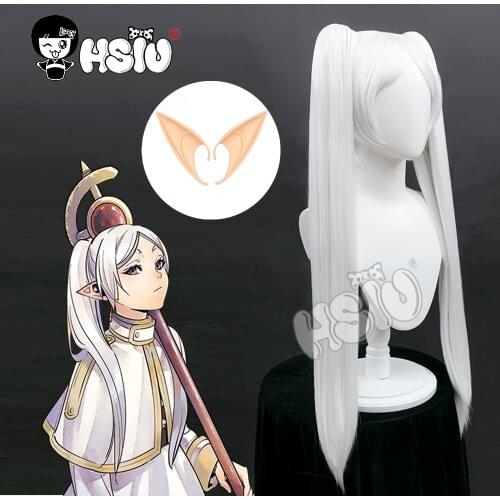 Frieren Cosplay Wig Anime Sousou no Frieren at the Funeral cosplay 「HSIU 」Fiber synthetic wig +Free gift elf ears