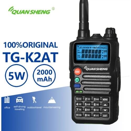 Quansheng TG-K2AT(UV) Walkie Talkie Long Range High Quality Two Way Radio Free Telsiz Car Charger CB Radio Comunicador Woki Toki
