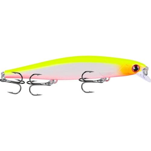 1pc Minnow Fishing Lures 11cm-13g Hard Lure 12 colors Fishing Tackle 6# Hook Hard Artificial Bait With Top 3D Print Lure