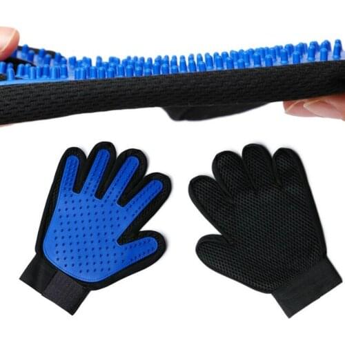 Cleaning Massage Remove Floating Hair Polyester Silicone Pet Grooming Glove Cat Gloves Cat Brush Dog Accessories Pet Supplies