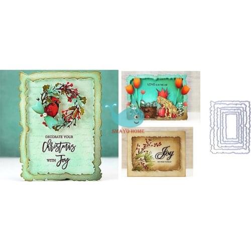 Wave frame Metal Cutting Dies Scrapbooking Stencil for Album Paper DIY Gift Card Decoration Embossing Dies New 2019