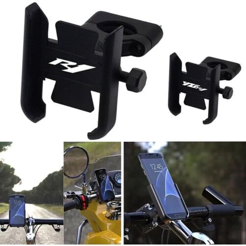 High Quality For Yamaha YZF-R1 YZFR1 Yzf R1 GPS Motorcycle CNC Aluminum Mobile Phone Holder Handlebar Stand Bracket Accessories