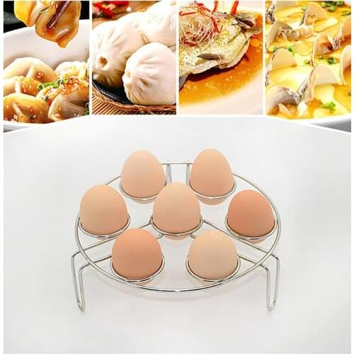 2Pcs Stainless Steel Kitchen Steamer Rack Instant Pot Egg Vegetable Cooker Holder Heater