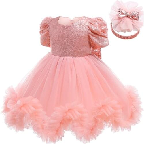 White Newborn Baby Girl Dress Clothes Christening Kids Dresses For Girls 1st Birthday Baby Girl Party Princess Dress vestidos
