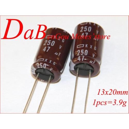 250v 47uf 100% Original new NCC Electrolytic Capacitor capacitance Radial 13x20mm
