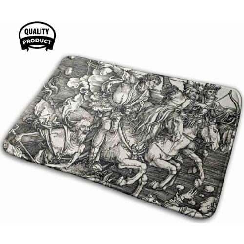 Four Of The Apocalypse - Albrecht Dürer 3D Household Goods Mat Rug Carpet Cushion Four Of The Apocalypse Albrecht Dürer Artist