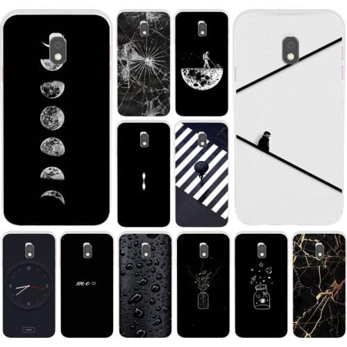 43AS Black & White Soft Silicone Tpu Cover phone Case for Samsung Galaxy J2 J3 J4 J5 J6 J7 Prime 2016 2017 Plus 2018